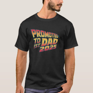 Camiseta Promovido ao Pai Est. viagem de 2025 para o tempo