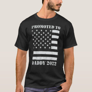 Camiseta Promovido Ao Pai Pai 2022 Pela Primeira Vez Novo P