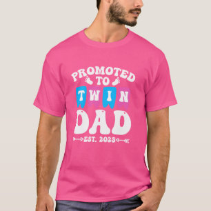 Camiseta PROMOVIDO AO PAI TWIN EST. 2025 em breve Pai