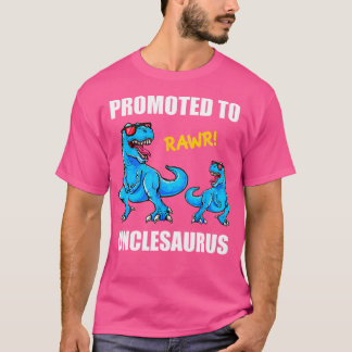 Camiseta Promovido Ao Tio 2021 Dinossauro Pela Primeira Vez