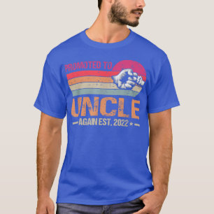 Camiseta Promovido Ao Tio 2022 Novamente Vintage Engraçado