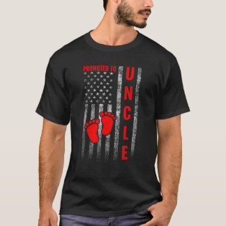 Camiseta Promovido Ao Tio 2023 Bandeira Americana Orgulhosa