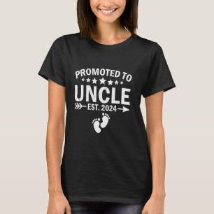 Camiseta Promovido Ao Tio 2024 Em Breve Para Ser Novo Tio P