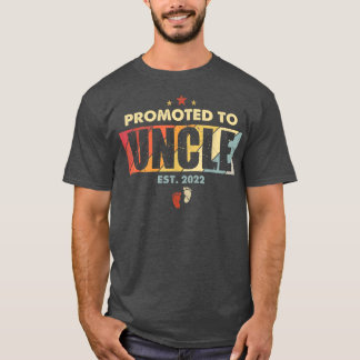 Camiseta Promovido ao Tio Est 2022 Homens Vintage Primeira