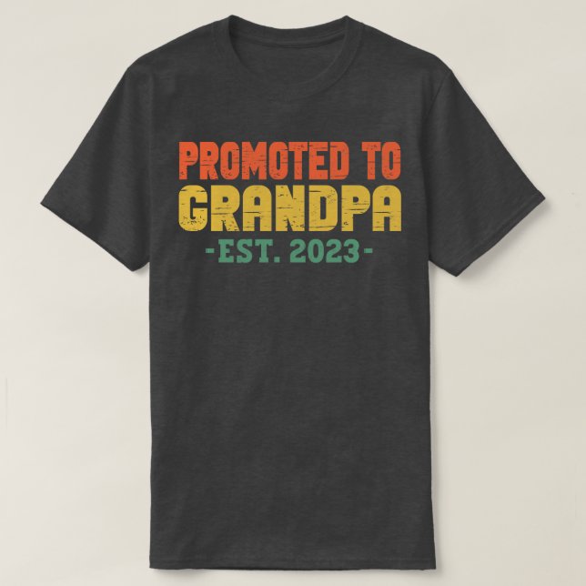 Camiseta Promovido ao vovô 1 (Frente do Design)