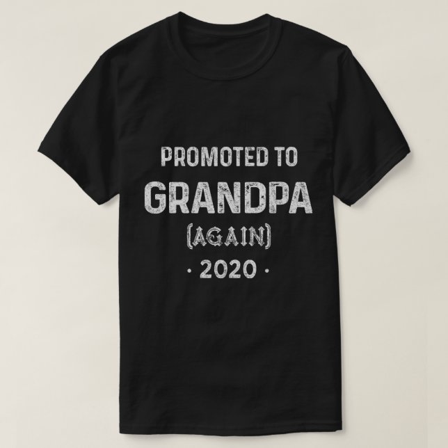 Camiseta Promovido ao vovô novamente no leste de 2020 (Frente do Design)