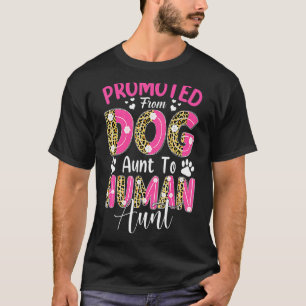 Camiseta Promovido Da Tia Cachorra À Tia Humana Leopard Mot