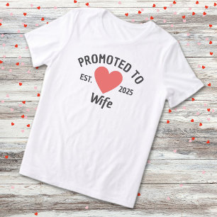 Camiseta Promovido Para Esposa Est. 2025