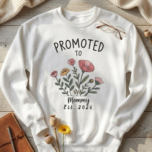 Camiseta Promovido para Estilo Ano Floral Mamãe