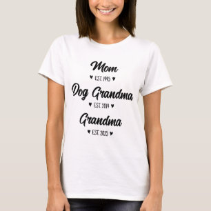 Camiseta Promovido Para Novo Anúncio De Gravidez Da Avó