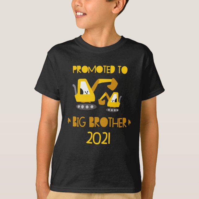Camiseta Promovido para o escavador do Big Brother anuncian (Frente)