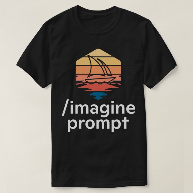 Camiseta Prompt de Imagem de Meia-Viagem 15 (Frente do Design)