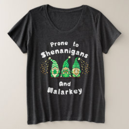 Camiseta Prona Para Shenanigans E Gnomos Malarkey