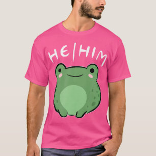 Camiseta Pronomes Ele Dele Sapo Fofo Estética Lgbt Queer