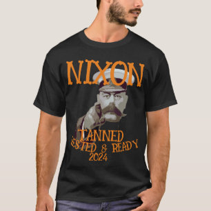Camiseta Pronta e aninhado em Tanning NIXON 2024 Presidente