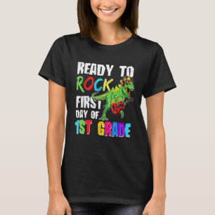Camiseta Pronta Para Jogar No Primeiro Dia Da Camada Dino D