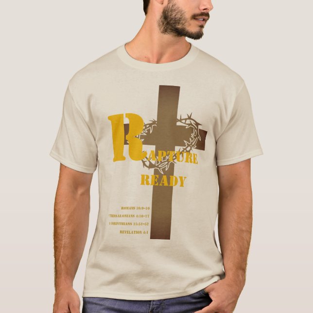 Camiseta Pronta para Raptura ou Esquerda para Trás (Frente  (Frente)