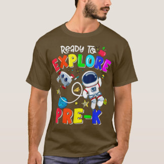 Camiseta Pronta para reanimar o Pré-K para o School Boy Lov