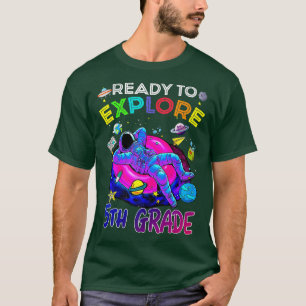 Camiseta Pronta para retornar ao Astronauta da escola.