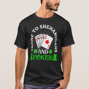 Camiseta Pronta Para Shenanigans E Rua De Poker Shamrock Pa