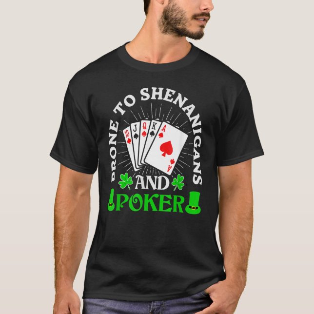 Camiseta Pronta Para Shenanigans E Rua De Poker Shamrock Pa (Frente)