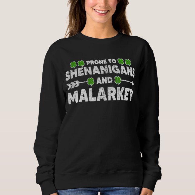 Camiseta Pronta Para Shenanigans E Rua Malarkey Engraçado P (Frente)