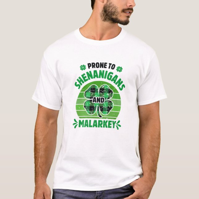 Camiseta Pronta Para Shenanigans E Rua Malarkey Engraçado P (Frente)