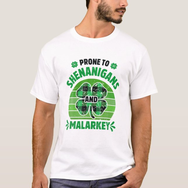 Camiseta Pronta Para Shenanigans E Rua Malarkey Engraçado P (Frente)
