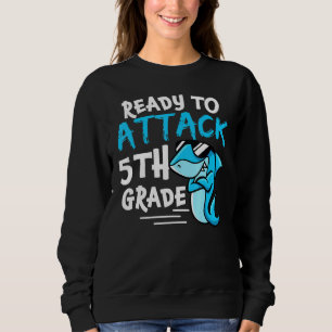Camiseta Pronto Para 5º Ano Peixe Gráfico Tamanho Plus Esco