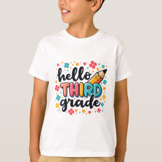 Camiseta Pronto Para a 3ª Série Roupas Para Volta às Aulas 