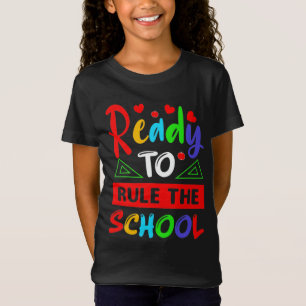 Camiseta Pronto Para A Escola De Regra