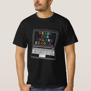 Camiseta Pronto para a escola online