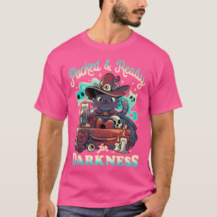Camiseta Pronto Para A Escuridão - Gato De Bruxa Bonita