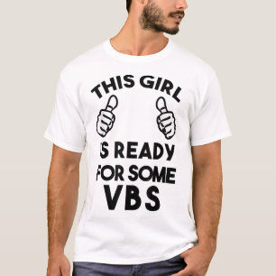 Camiseta Pronto para a Faculdade de Bíblias de Férias Eu am