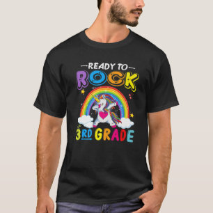 Camiseta Pronto Para Agitar De Volta O Unicórnio Cortado 3R
