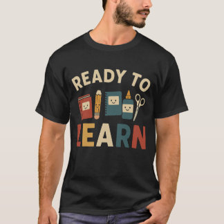 Camiseta Pronto para aprender | De volta à escola