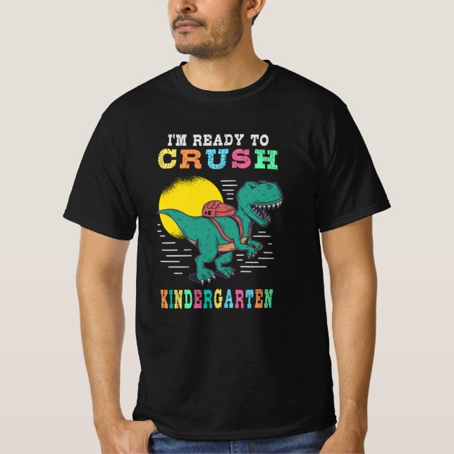 Camiseta Pronto para arrasar o jardim de infância (Frente)
