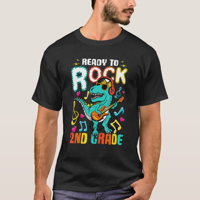 Camiseta Pronto Para Arrastar Dinossauro De Grau segundo De (Frente)