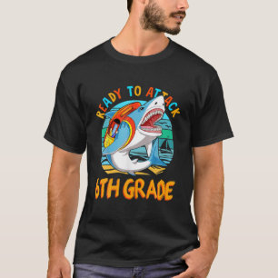 Camiseta Pronto Para Atacar A 6 De Volta Ao Pac De Tubarão