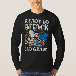 Camiseta Pronto Para Atacar A Roupa De 3º Grau De Volta À E