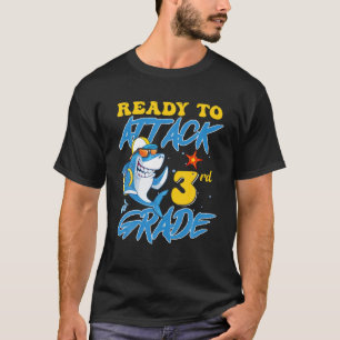 Camiseta Pronto Para Atacar A Roupa De 3º Grau De Volta À E