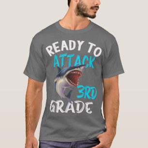 Camiseta Pronto Para Atacar O 3º Ano De Volta À Escola Sha