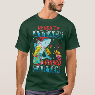 Camiseta Pronto Para Atacar O Jardim Infantil De Volta Ao T