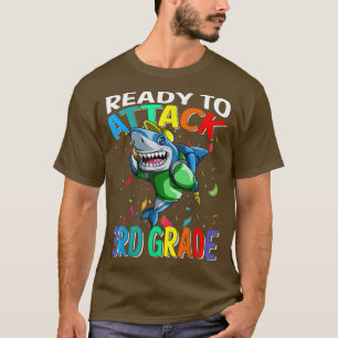 Camiseta Pronto Para Atacar O Tubarão De 3º Grau De Volta À