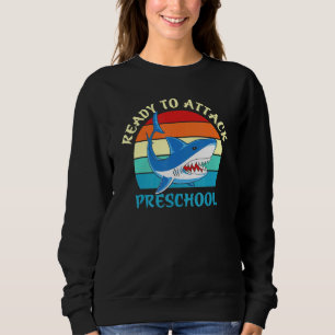 Camiseta Pronto Para Atacar O Tubarão De Pré-Escolas
