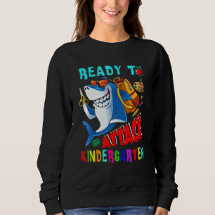 Camiseta Pronto Para Atacar O Tubarão Do Jardim De Infância
