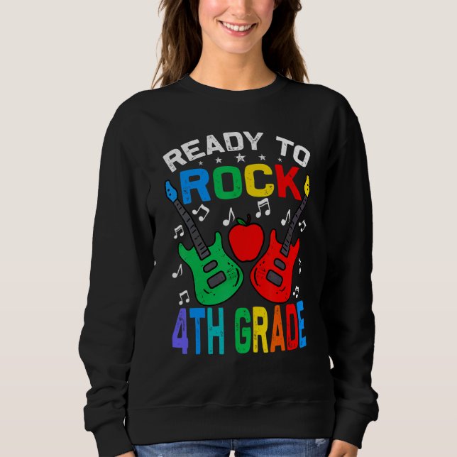 Camiseta Pronto Para Atingir O 4º Ano De Volta À Guitarra E (Frente)