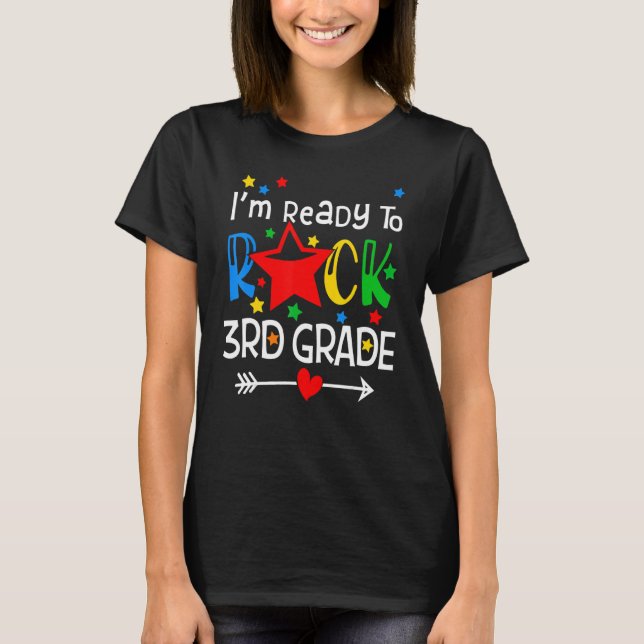 Camiseta Pronto Para Atingir O Terceiro Trimestre De Volta  (Frente)