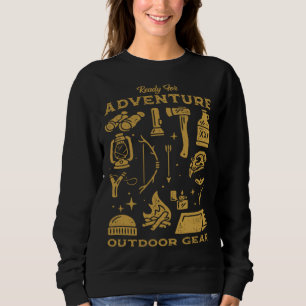Camiseta Pronto Para Aventura Equipamento Ao Ar Livre Eleme