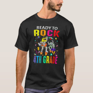 Camiseta Pronto Para Balançar Dinossauro Do Astronauta Do 4